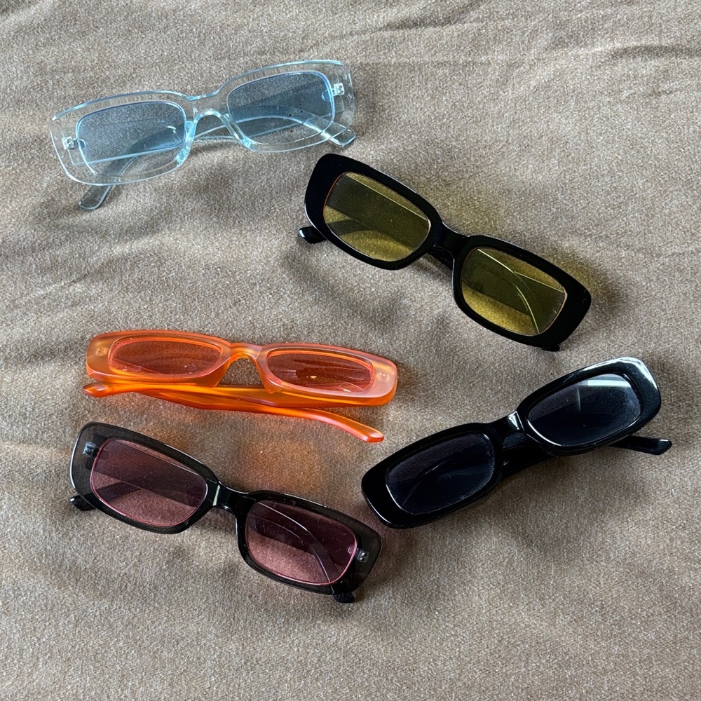 Stylish Rectangular Sunglasses Set